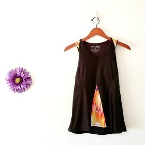 Moxie Cycling Jersey Black Watercolor Top Size Small